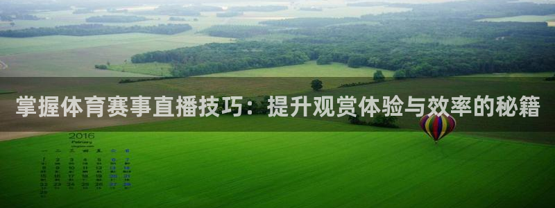 蓝鲸直播nba：掌握体育赛事直播技巧：提升观赏体验与效率的秘籍